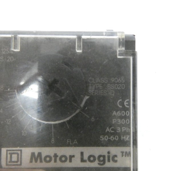 SQUARE D 9065SS020 SER. D 6-18A UNMP
