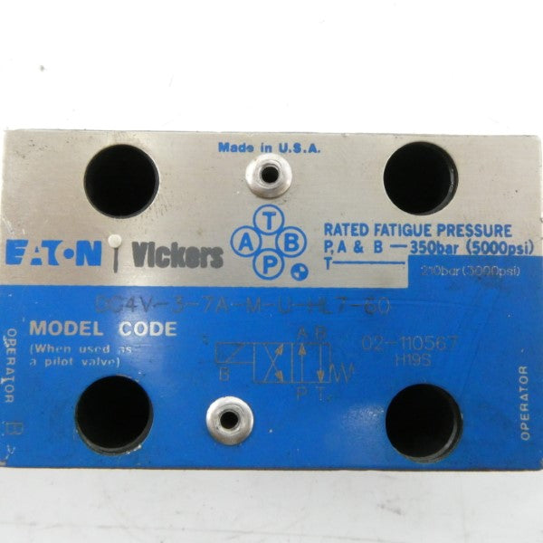 VICKERS DG4V37AMUHL760 02-110567 3000PSI UNMP