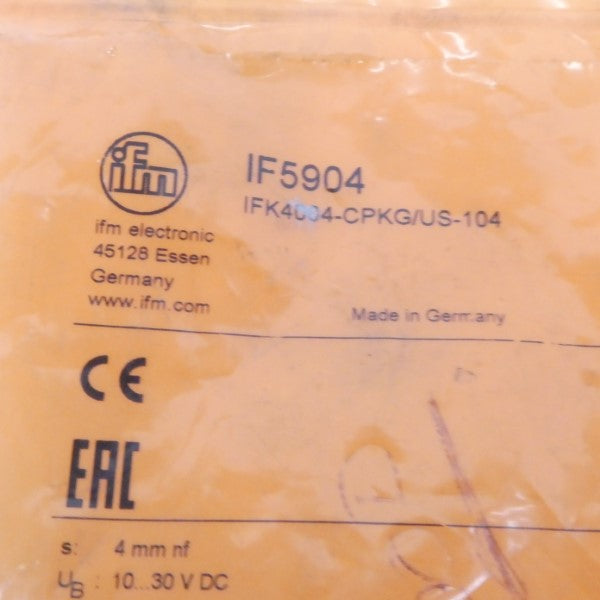 IFM EFECTOR IF5904 IFK4004-CPKG/US-104 10-30VDC NSMP