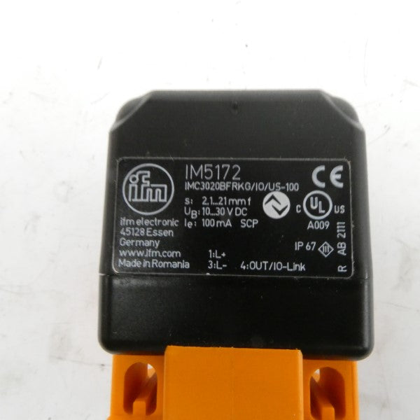 IFM EFECTOR IM5172 IMC3020BFRKG/IO/US-100 10-30VDC NSNP