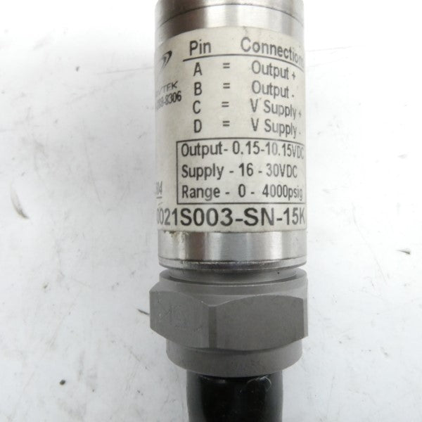 TRANSDUCERS DIRECT TDM52L2G40021S003-SN-SK 16-30VDC 0-4000PSI NSNP