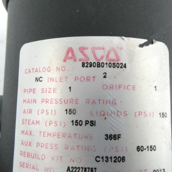 ASCO 8290B010S024 24VDC 150PSI NSNP