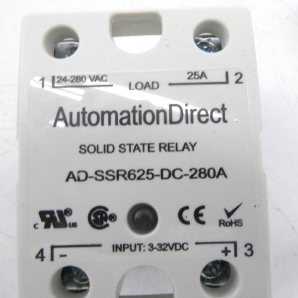 AUTOMATION DIRECT AD-SSR625-DC-280A 3-32VDC NSMP