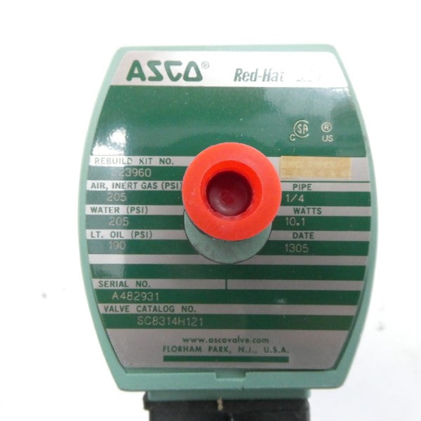 ASCO SC8314H121 110V 205PSI 1/4" NSMP