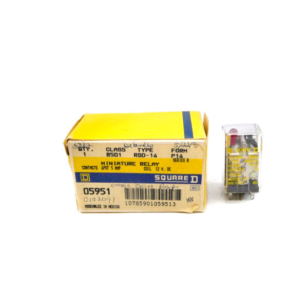 SQUARE D 8501RSD14 SER. B 12VDC 5A NSMP