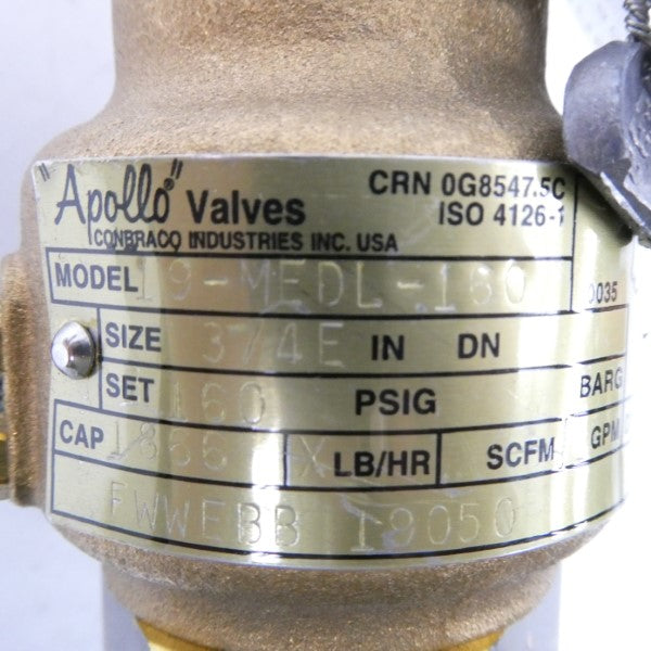 APOLLO 19-MEDL1 60PSI 3/4" NSMP