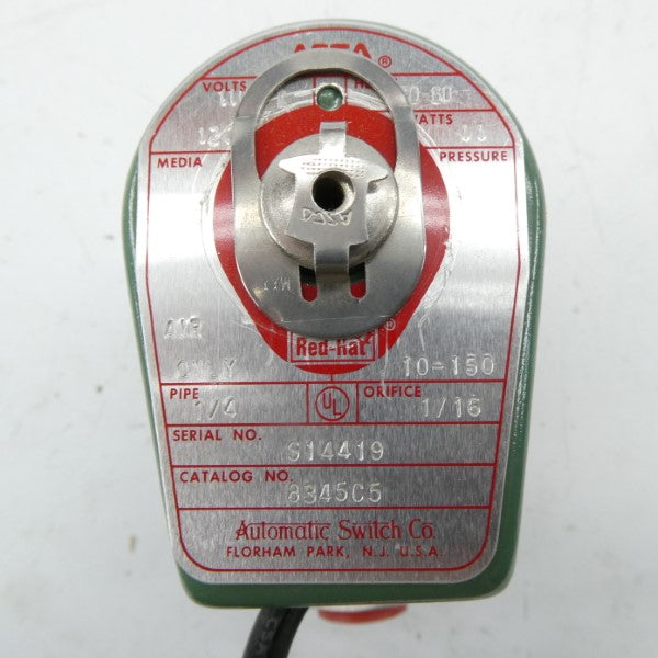 ASCO 8345C5 110/120V 10-150PSI 1/4" NSNP