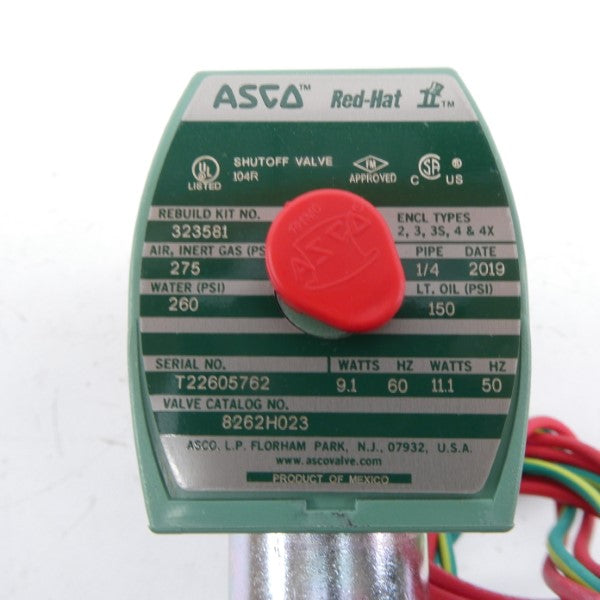 ASCO 8262H023 110/120V 260PSI 1/4" NSMP