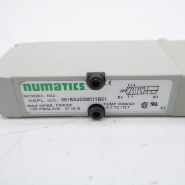 NUMATICS 051BA400M011B61 120PSI NSNP