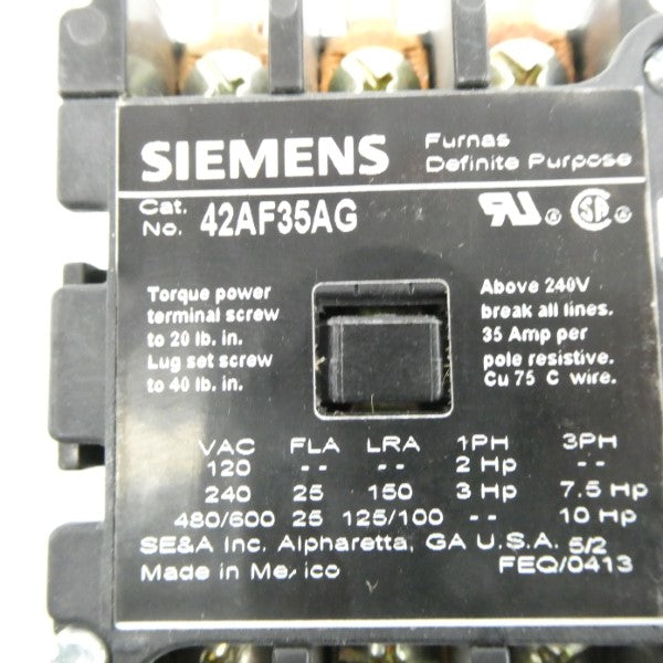 SIEMENS 42AF35AG 240V 35A NSMP