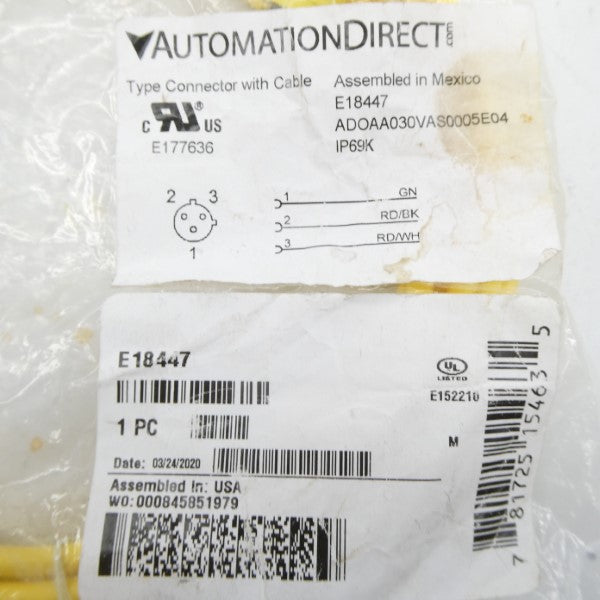 AUTOMATION DIRECT E18447 ADOAA030VAS0005E04 NSMP