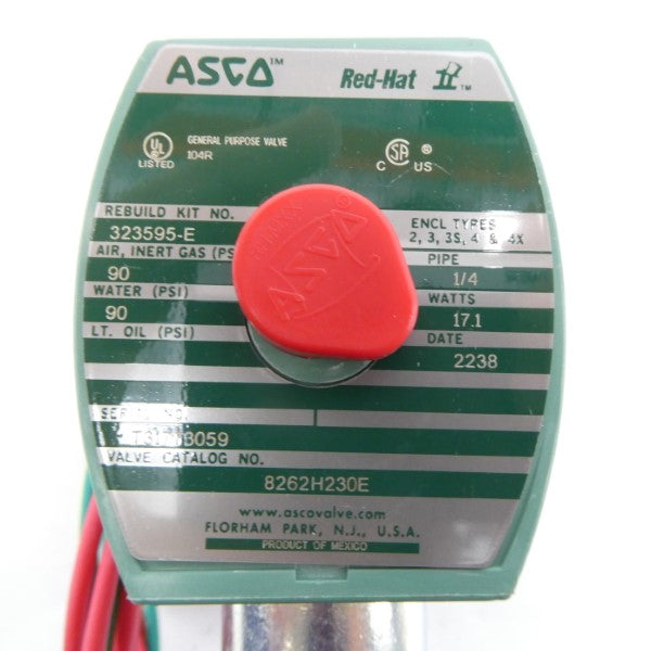 ASCO 8262H230E 110/120V 90PSI 1/4" NSMP