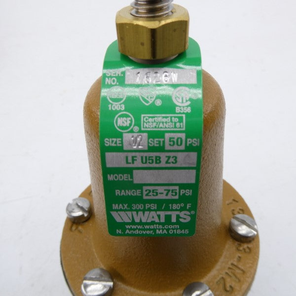 WATTS LFU5BZ3 25-75PSI 1/2" NSMP