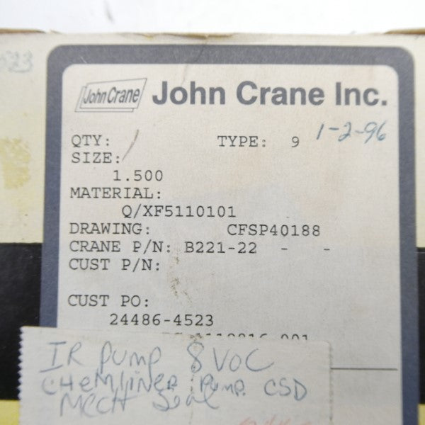JOHN CRANE B221-22 NSMP