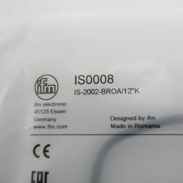 IFM EFECTOR IS0008 IS-2002-BROA/12"K 20-140VAC NSMP