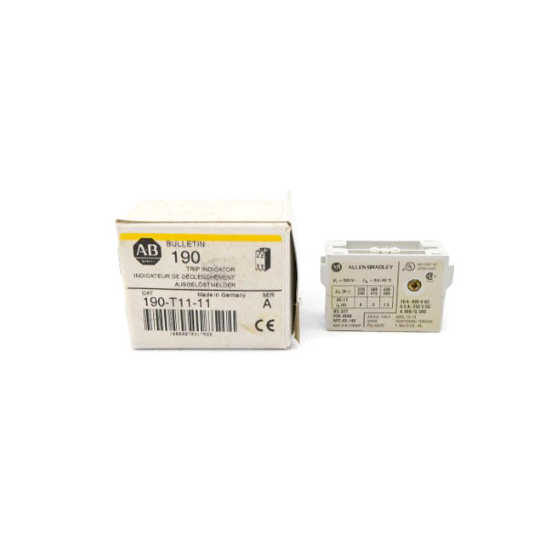 ALLEN BRADLEY 190-T11-11A SER. A 600VAC 10A (WH/YL) NSMP