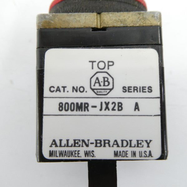 ALLEN BRADLEY 800MR-JX2B SER. A (BK/YL) NSMP