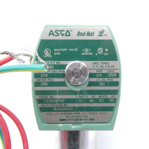 ASCO 8262H023 110/120V 275PSI 1/4" NSNP