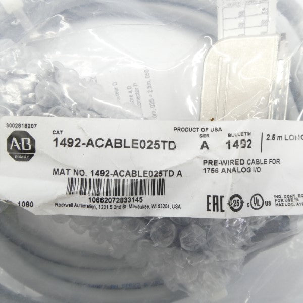 ALLEN BRADLEY 1492-ACABLE025TD SER. A NSMP