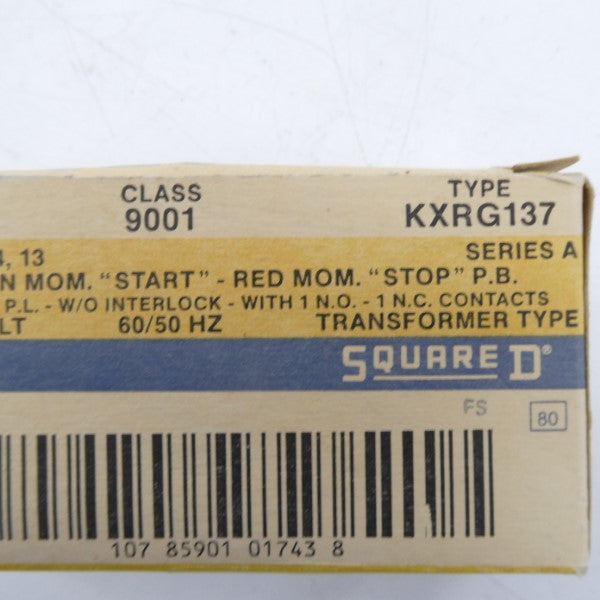 SQUARE D 9001KXRG137 SER. A 110/120V NSMP