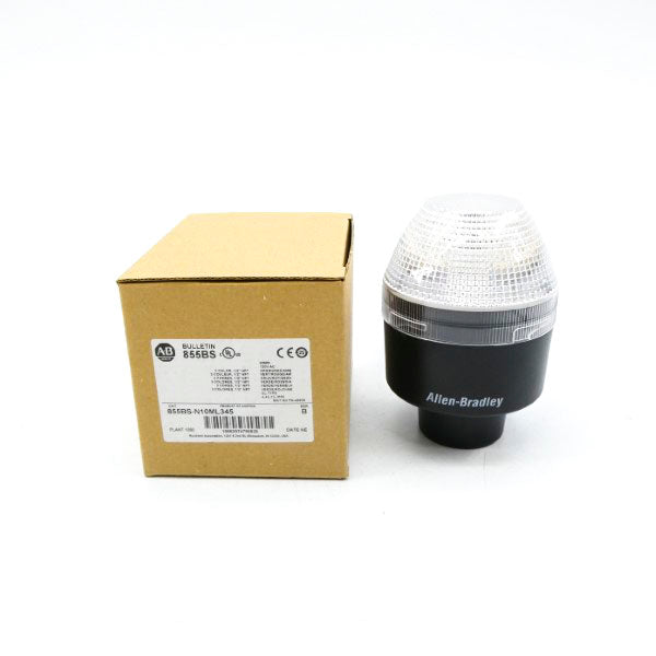 ALLEN BRADLEY 855BS-N10ML345 SER. B 120VAC (BR/WH) NSMP