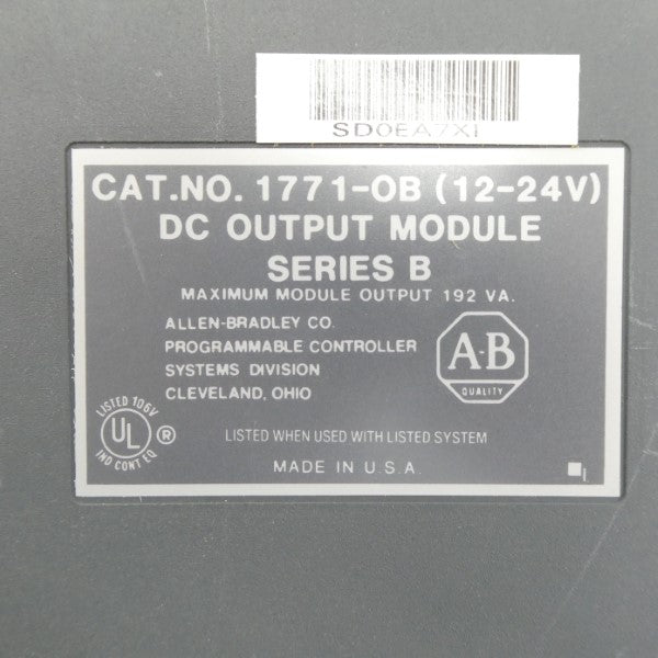 ALLEN BRADLEY 1771-OB SER. B 12-24VDC (AS PICTURED) NSNP