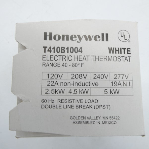 HONEYWELL T410B1004 277V 22A 40-80'F NSFS