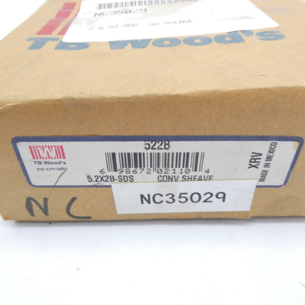 TB WOODS 522B 5.2X2B-SDS NSFS