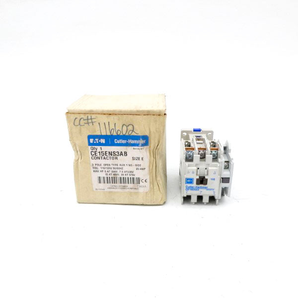 CUTLER HAMMER CE15ENS3AB SER. B1 110/120V 25A NSMP