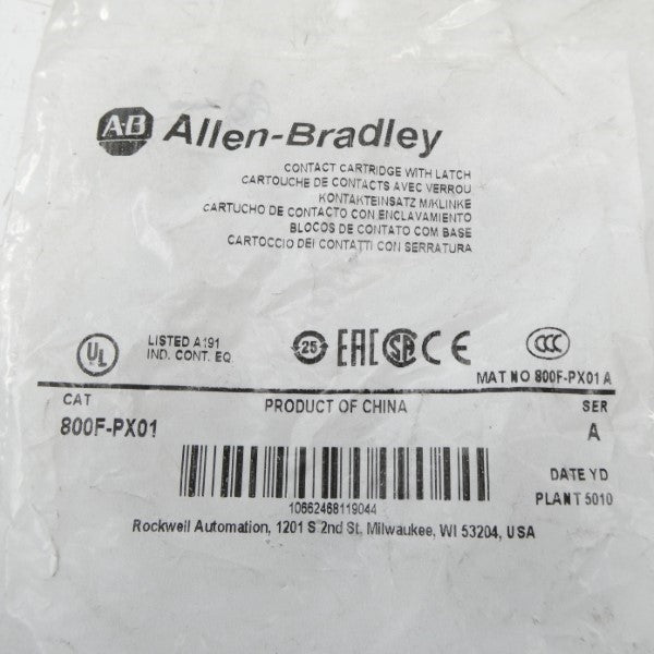 ALLEN BRADLEY 800F-PX01 SER. A NSMP