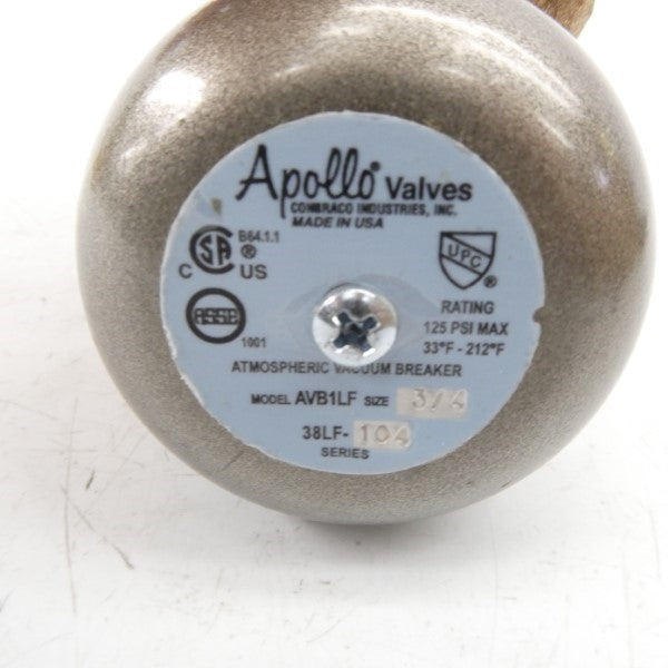 APOLLO AVB1LF-34 38LF-104-01 125PSI 3/4" NSMP