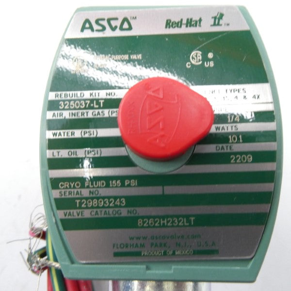 ASCO 8262H232LT 110/120V 155PSI 1/4" NSMP