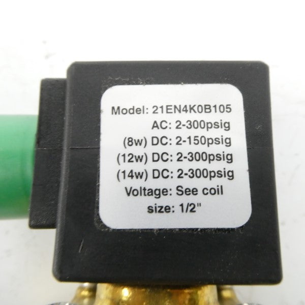 GRANZOW 21EN4K0B105 24VDC 2-150PSI 1/2" NSMP