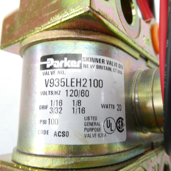 PARKER V935LEH2100AB6A0Z 120V 100PSI NSMP