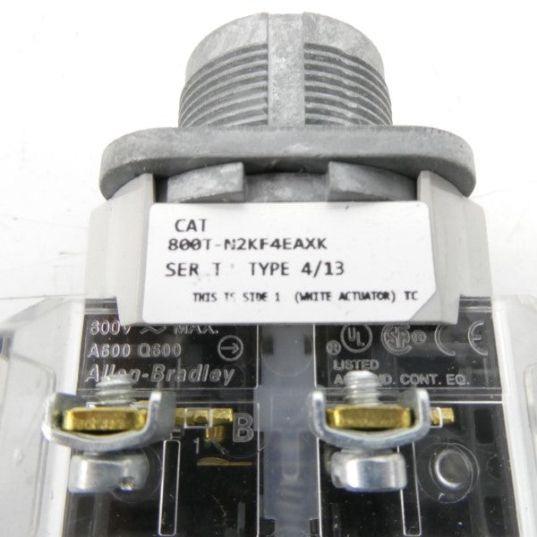 ALLEN BRADLEY 800T-N2KF4EAXK SER. T (AS PICTURED) NSNP