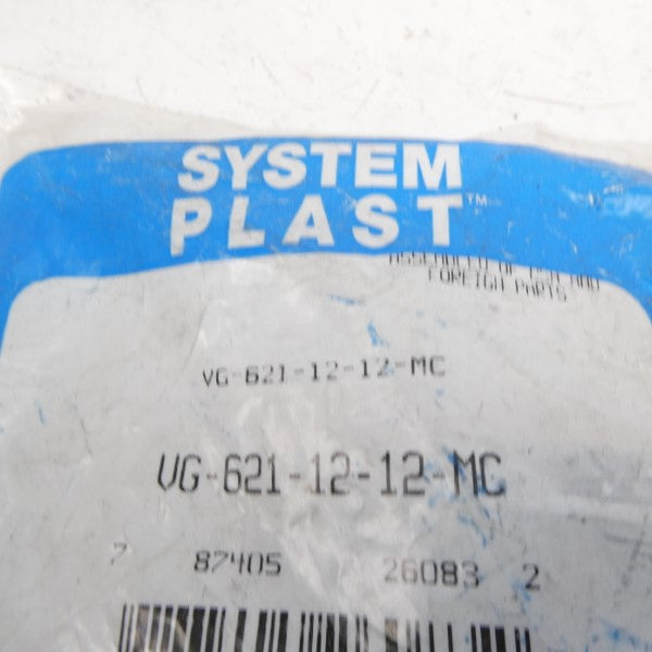 SYSTEM PLAST VG-621-12-12-MC (AS PICTURED) NSMP