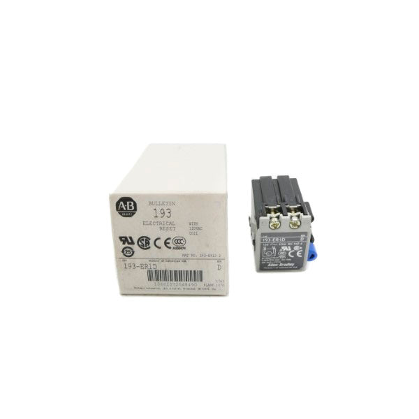 ALLEN BRADLEY 193-ER1D SER. D 120VAC (WH) NSMP