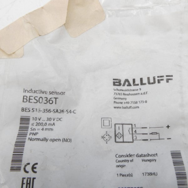 BALLUFF BES036T BES516-356-SA26-S4-C BES036T 10-30VDC NSMP