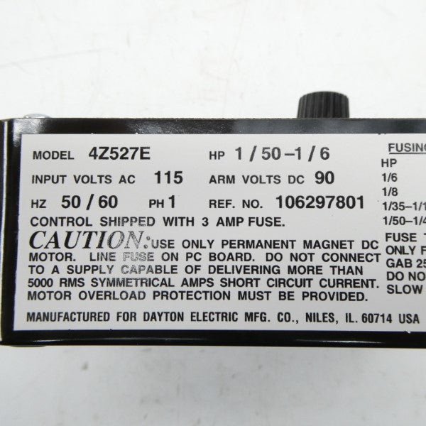 DAYTON 4Z527E 115VAC NSMP