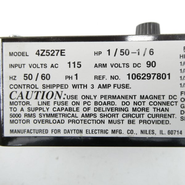 DAYTON 4Z527E 115VAC NSMP