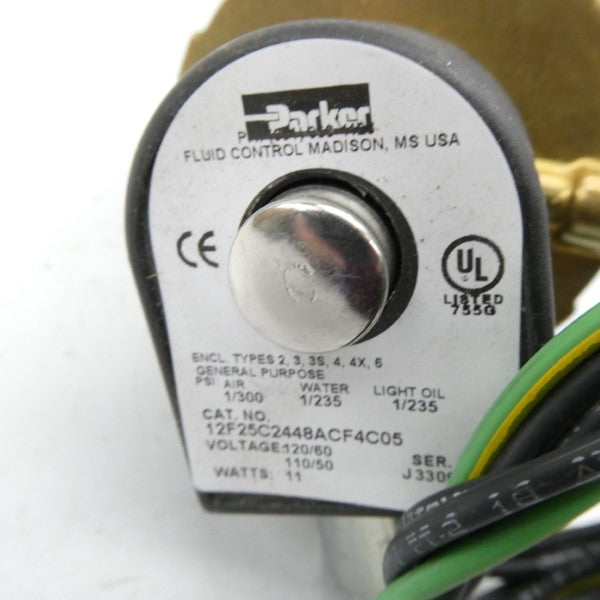 PARKER 12F25C2448ACF4C05 110/120V 235-300PSI 3/4" NSMP