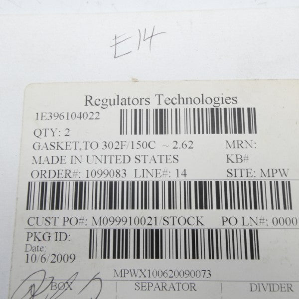 REGULATORS TECHNOLOGIES 1E396104022 (PKG OF 2) NSMP