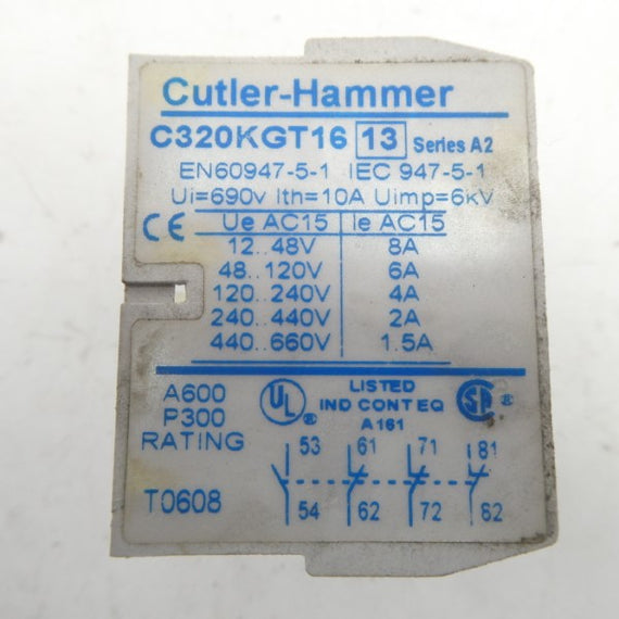 CUTLER HAMMER C320KGT16 SER. A2 690V 10A NSMP