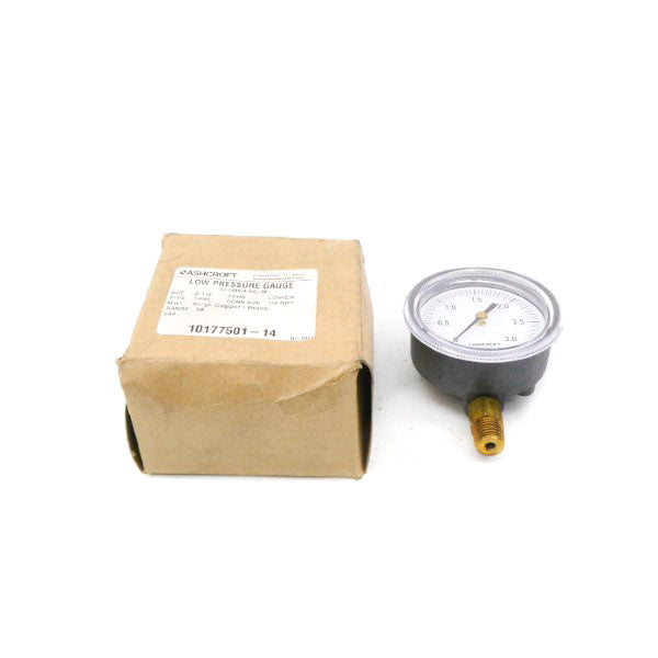 ASHCROFT 25-1490-A-02L-3# 2-1/2" NSMP
