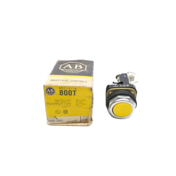 ALLEN BRADLEY 800T-A9D1 SER. N (BK/YL) NSMP