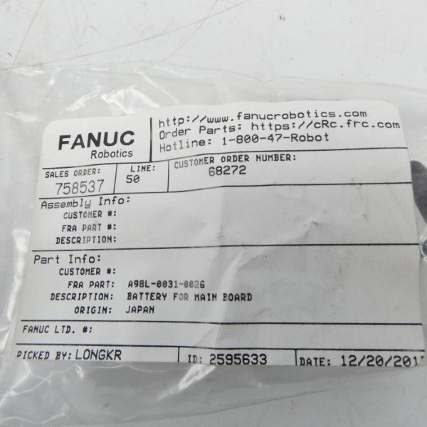 FANUC A98L-0031-0026 NSMP