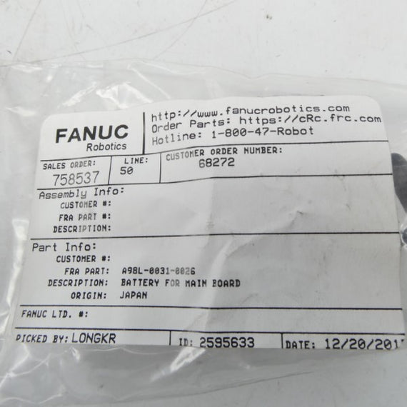 FANUC A98L-0031-0026 NSMP