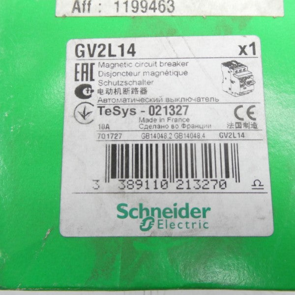 SCHNEIDER ELECTRIC GV2L14 10A NSFS