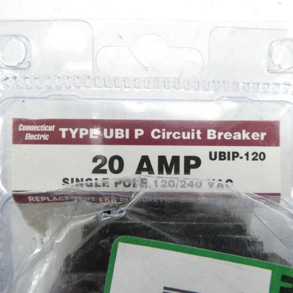 CONNECTICUT ELECTRIC UBIP-120 120/240VAC 20A NSMP