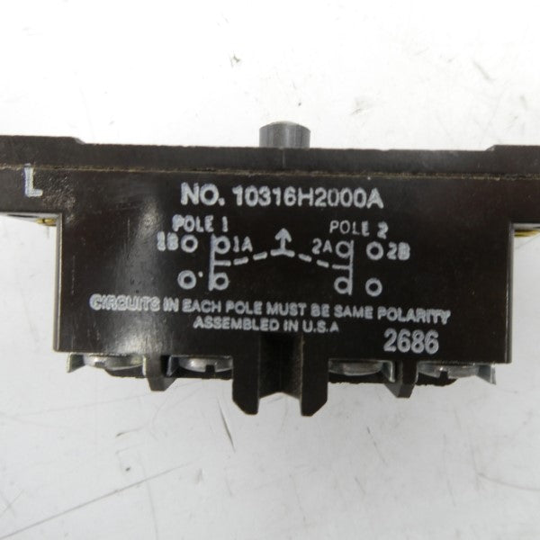 CUTLER HAMMER 10316H2000A 600VAC 0.8A NSNP